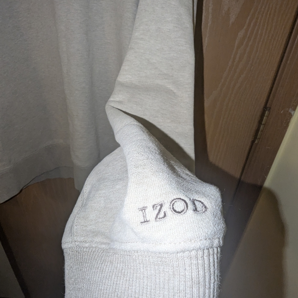 IZOD Gray Sweatshirt Men's XXL - Picture 3 of 8
